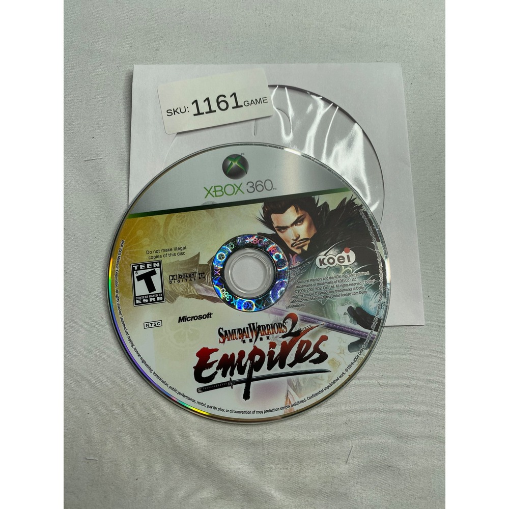 Samurai Warriors 2 Empires Microsoft Xbox 360